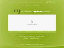 Tablet Screenshot of michaeljacksonlandscapes.com